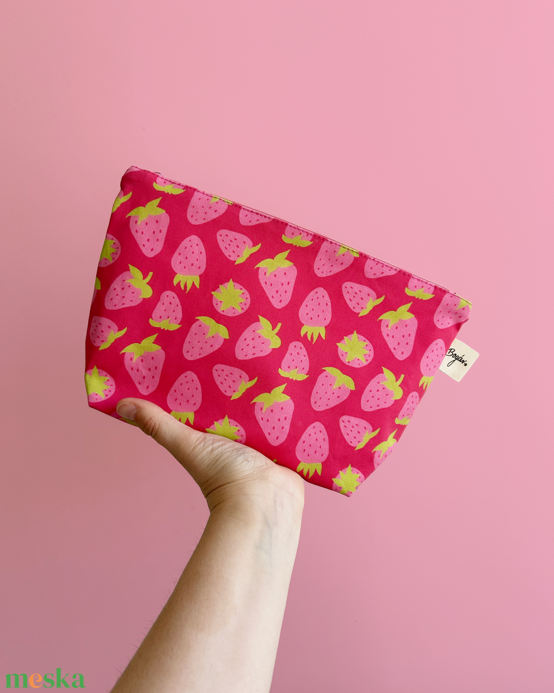 Strawberry Glow - epres pipere táska - táska & tok - neszesszer - Meska.hu