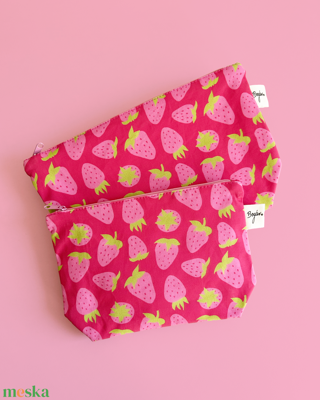 Strawberry Glow - epres pipere táska - táska & tok - neszesszer - Meska.hu