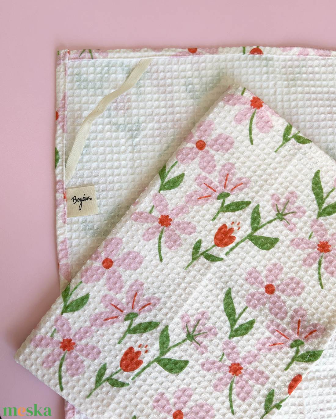 Flower Power - virágos kéztörlő - otthon & életmód - konyhafelszerelés, tálalás - konyhai textil - konyharuha & törlőkendő - Meska.hu