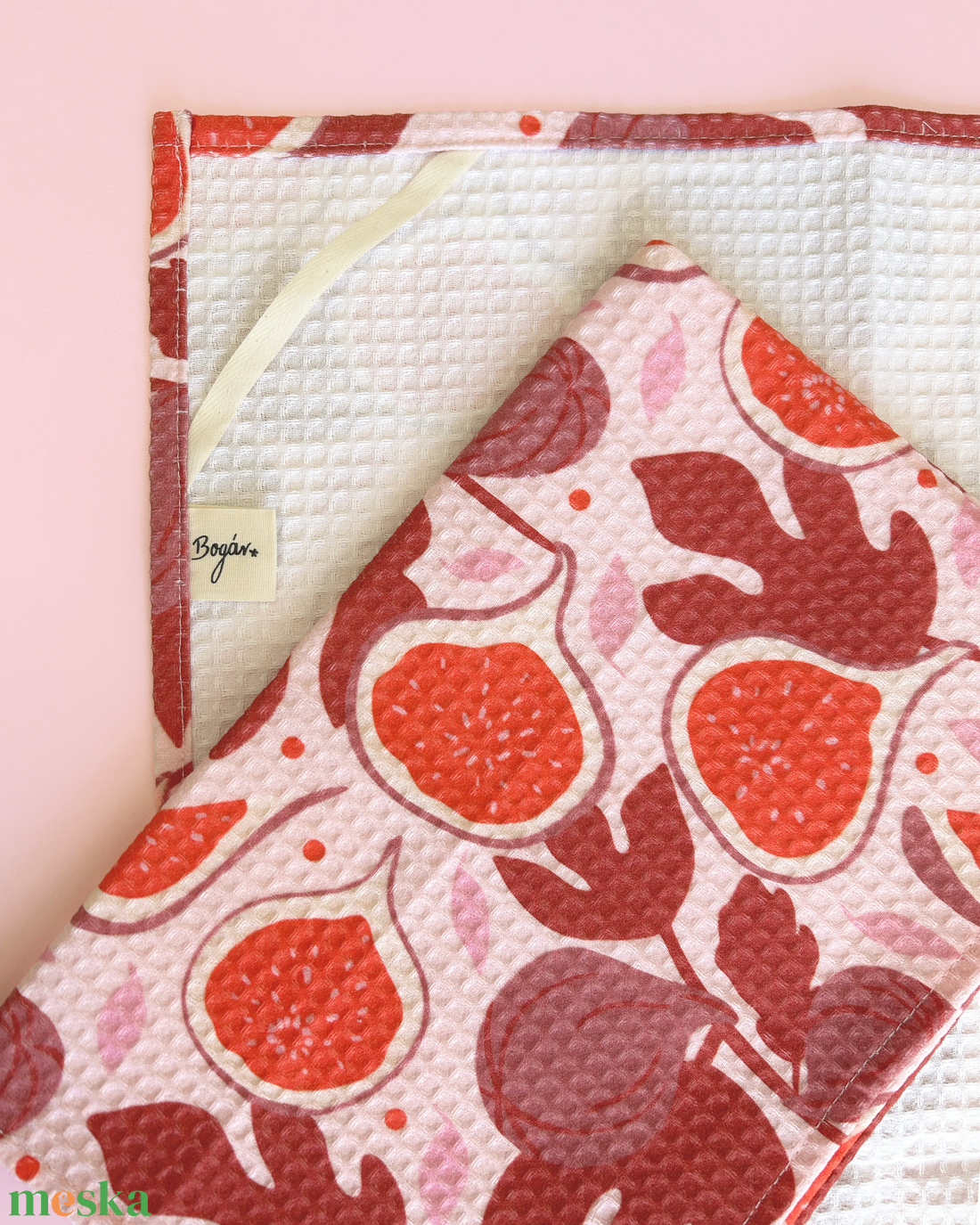 Fig Garden - kávés kéztörlő - otthon & életmód - konyhafelszerelés, tálalás - konyhai textil - konyharuha & törlőkendő - Meska.hu