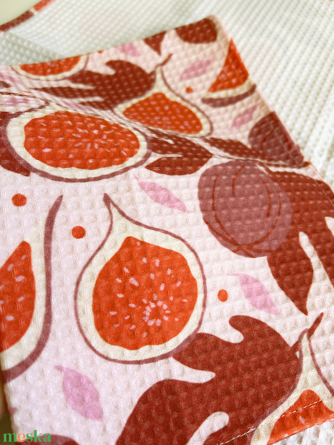 Fig Garden - kávés kéztörlő - otthon & életmód - konyhafelszerelés, tálalás - konyhai textil - konyharuha & törlőkendő - Meska.hu
