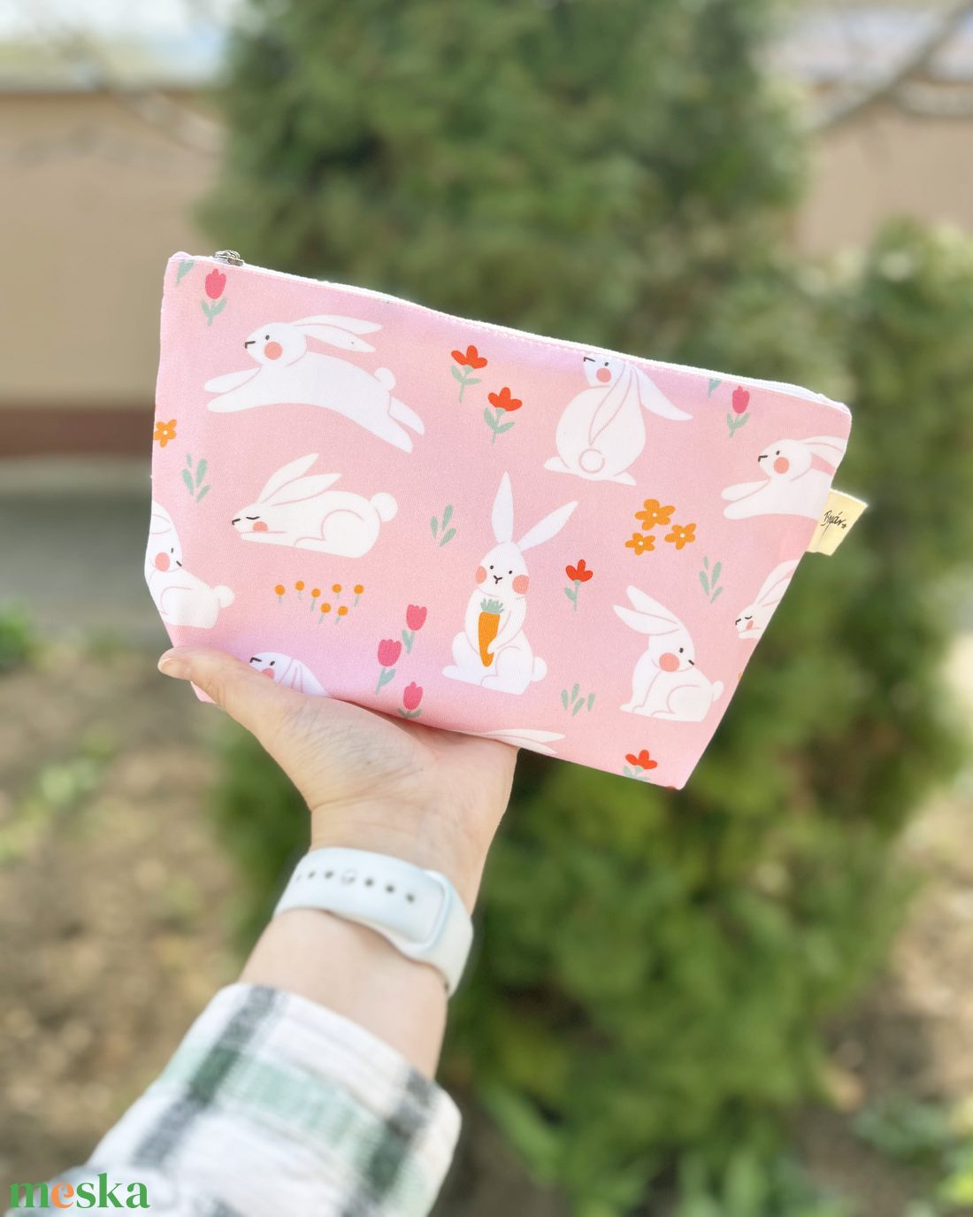 Pastel Bunny - nyuszis pipere táska - táska & tok - neszesszer - Meska.hu