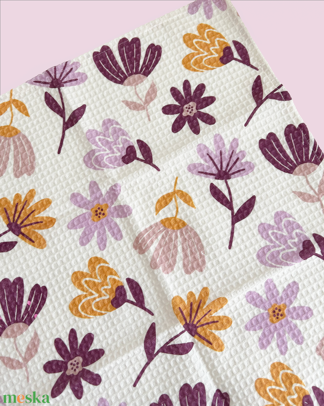 Fall Flowers - őszi virágok kéztörlő - otthon & életmód - konyhafelszerelés, tálalás - konyhai textil - konyharuha & törlőkendő - Meska.hu