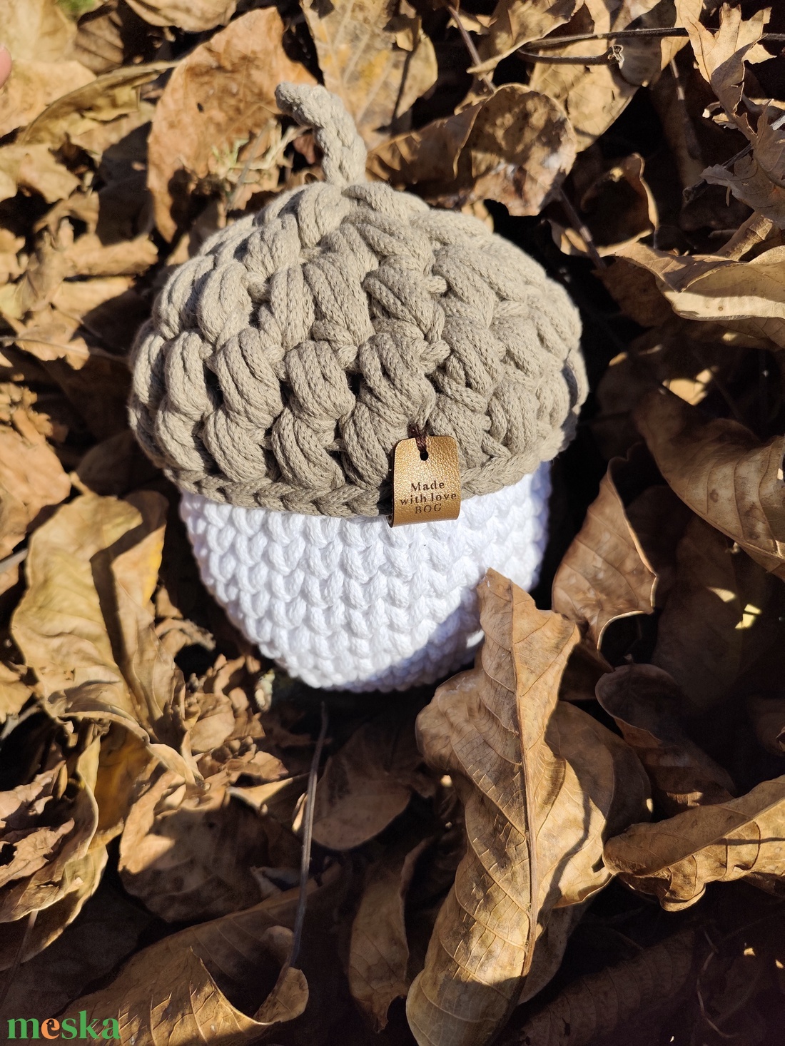 Horgolt Makk Tároló - otthon & életmód - dekoráció - asztal és polc dekoráció - horgolt & csipketerítő - Meska.hu