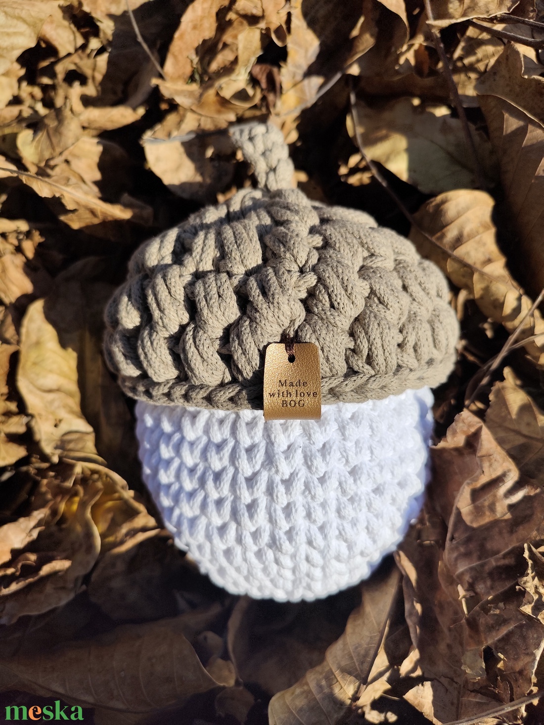 Horgolt Makk Tároló - otthon & életmód - dekoráció - asztal és polc dekoráció - horgolt & csipketerítő - Meska.hu