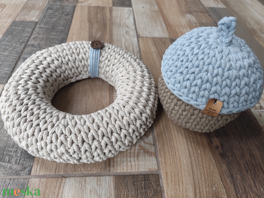 Horgolt koszorú alap - karácsony - adventi díszek - adventi gyertyadíszek és koszorúdíszek - Meska.hu