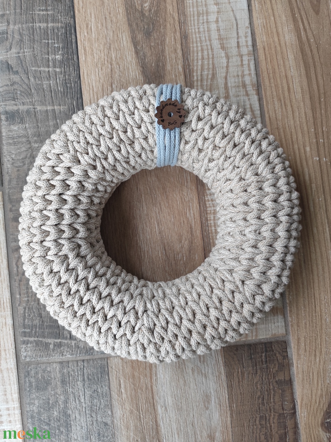 Horgolt koszorú alap - karácsony - adventi díszek - adventi gyertyadíszek és koszorúdíszek - Meska.hu