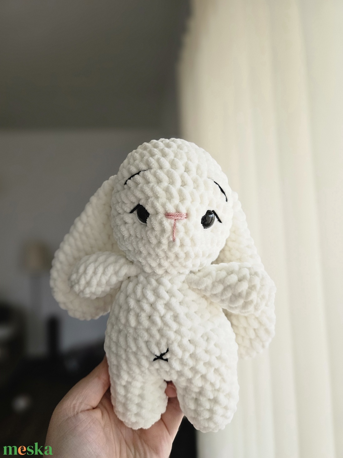 nyuszi - fehér - játék & sport - plüssállat & játékfigura - nyuszi - Meska.hu