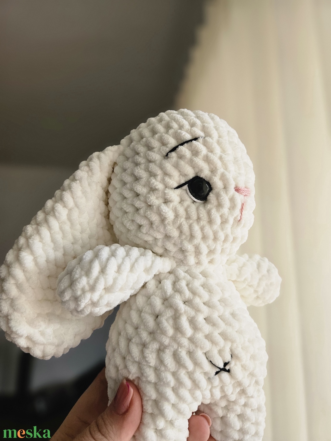 nyuszi - fehér - játék & sport - plüssállat & játékfigura - nyuszi - Meska.hu