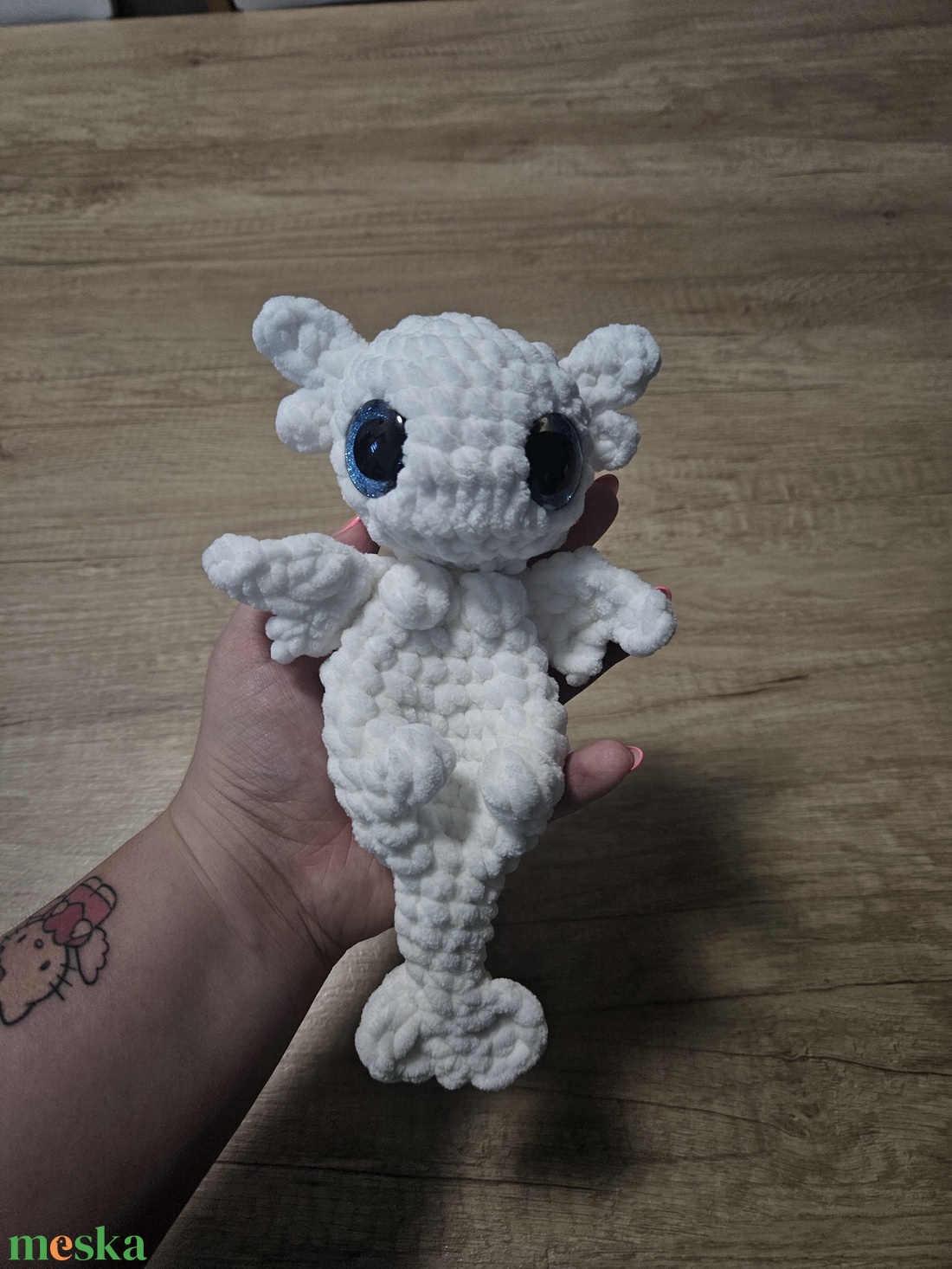 mini Fényfúria szundiplüss - játék & sport - plüssállat & játékfigura - plüss sárkány - Meska.hu