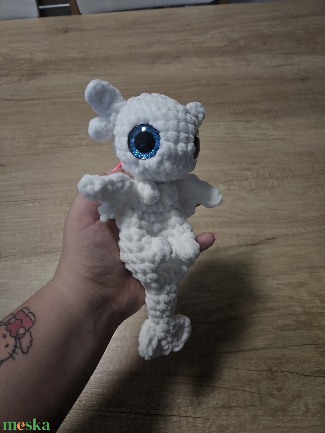 mini Fényfúria szundiplüss - játék & sport - plüssállat & játékfigura - plüss sárkány - Meska.hu