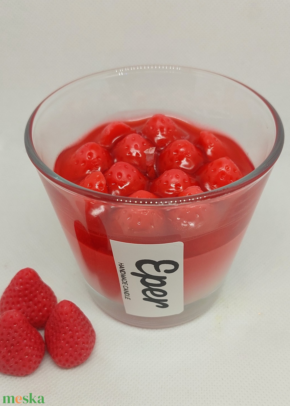 Eper illatgyertya  - otthon & életmód - gyertya, illat, aroma - aromalámpa - Meska.hu