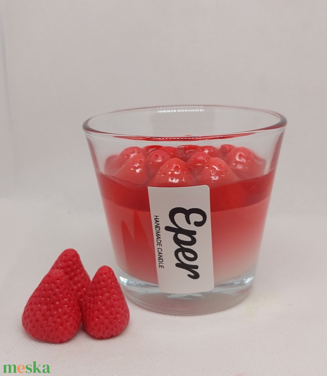 Eper illatgyertya  - otthon & életmód - gyertya, illat, aroma - aromalámpa - Meska.hu