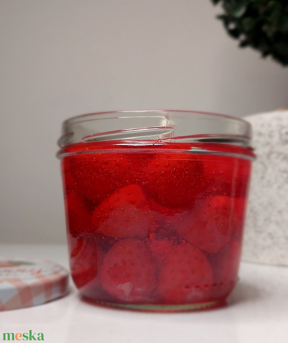 Eper illatgyertya - otthon & életmód - gyertya, illat, aroma - aromalámpa - Meska.hu