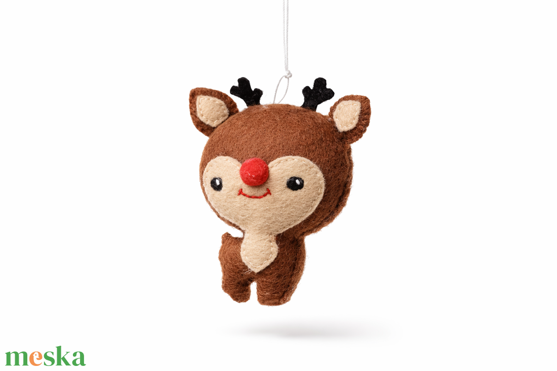Rénszarvas karácsonyfadísz - karácsony - karácsonyi lakásdekoráció - karácsonyfadíszek - Meska.hu