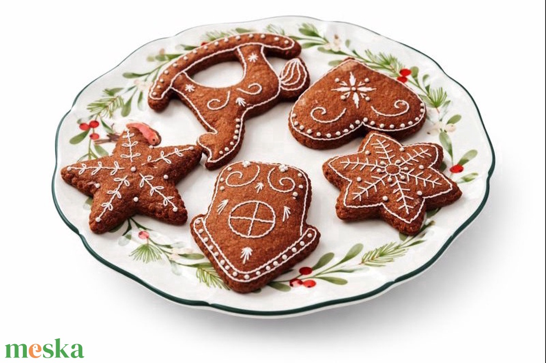 Mézeskalács karácsonyfadíszek - karácsony - karácsonyi lakásdekoráció - karácsonyfadíszek - Meska.hu
