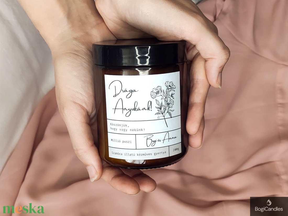 Egyedi Anyák Napi Illatgyertya 200g - otthon & életmód - gyertya, illat, aroma - gyertya - Meska.hu