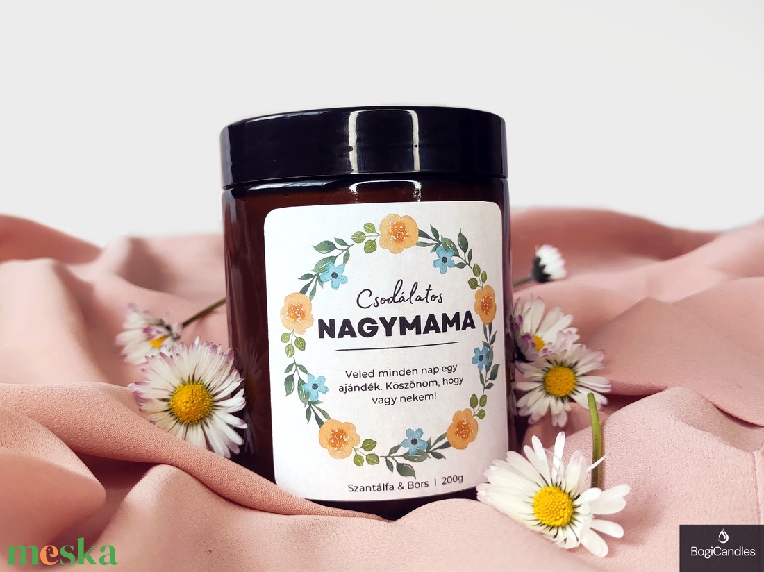 Csodálatos Nagymama Illatgyertya 200g - otthon & életmód - gyertya, illat, aroma - gyertya - Meska.hu