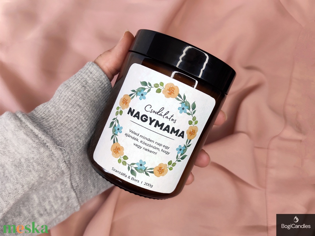 Csodálatos Nagymama Illatgyertya 200g - otthon & életmód - gyertya, illat, aroma - gyertya - Meska.hu