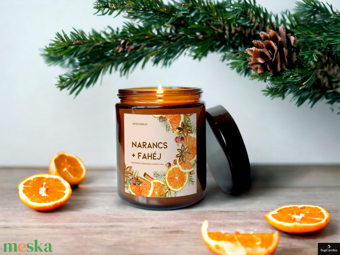 Narancs Fahéj Illatgyertya -200g 120g, Karácsonyi szójaviasz gyertya - otthon & életmód - gyertya, illat, aroma - gyertya - Meska.hu Narancs Fahéj Illatgyertya -200g 120g, Karácsonyi szójaviasz gyertya - otthon & életmód - gyertya, illat, aroma - gyertya - Meska.hu