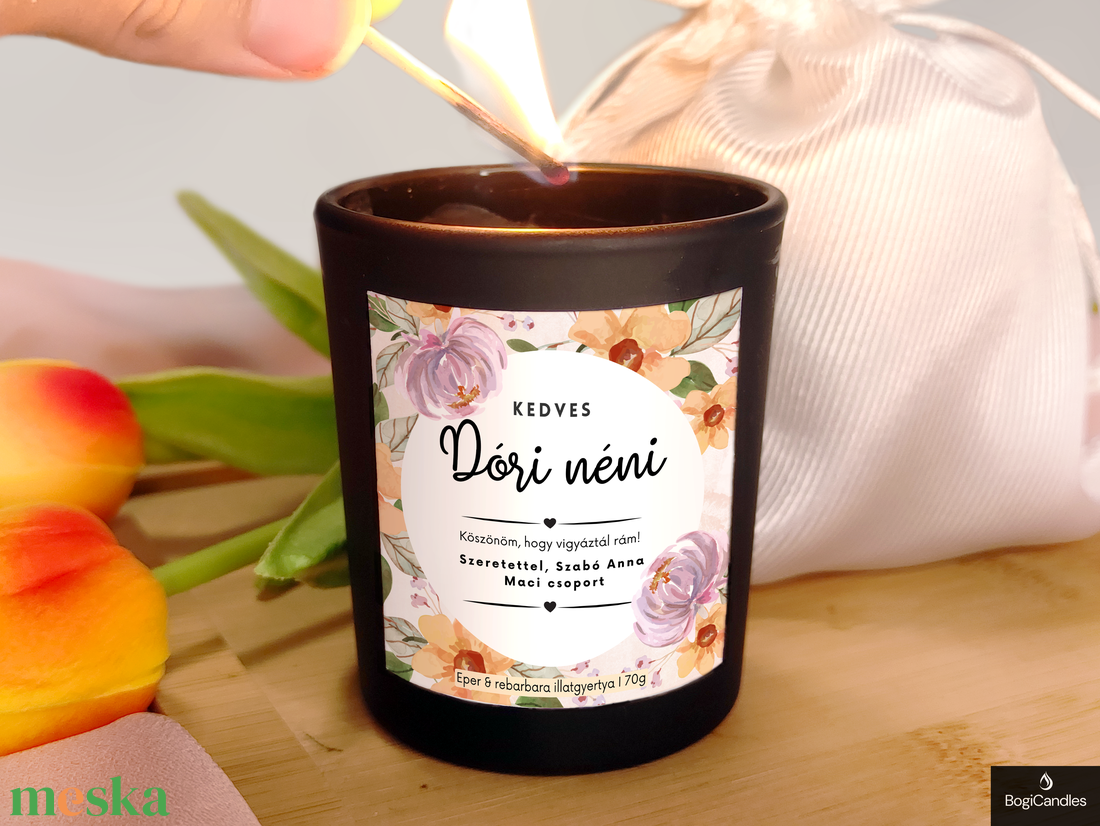 Egyedi Ballagási Ajándék Gyertya Óvónőknek 70g, Ajándék Dadusoknak, Óvónőknek - otthon & életmód - gyertya, illat, aroma - gyertya - Meska.hu