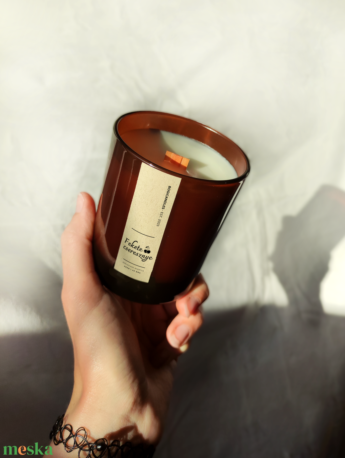 Fekete Cseresznye illatgyertya elegáns üvegben- 200g, ajándék, nyári illatgyertya, lakásdekor - otthon & életmód - gyertya, illat, aroma - gyertya - Meska.hu Fekete Cseresznye illatgyertya elegáns üvegben- 200g, ajándék, nyári illatgyertya, lakásdekor - otthon & életmód - gyertya, illat, aroma - gyertya - Meska.hu