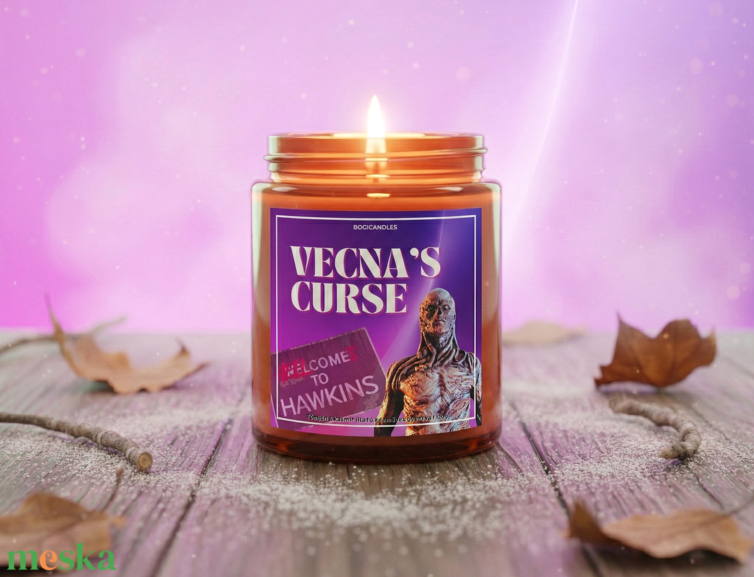 Vecna illatgyertya - 120g, Stranger Things illatgyertya, Upside down - otthon & életmód - gyertya, illat, aroma - gyertya - Meska.hu