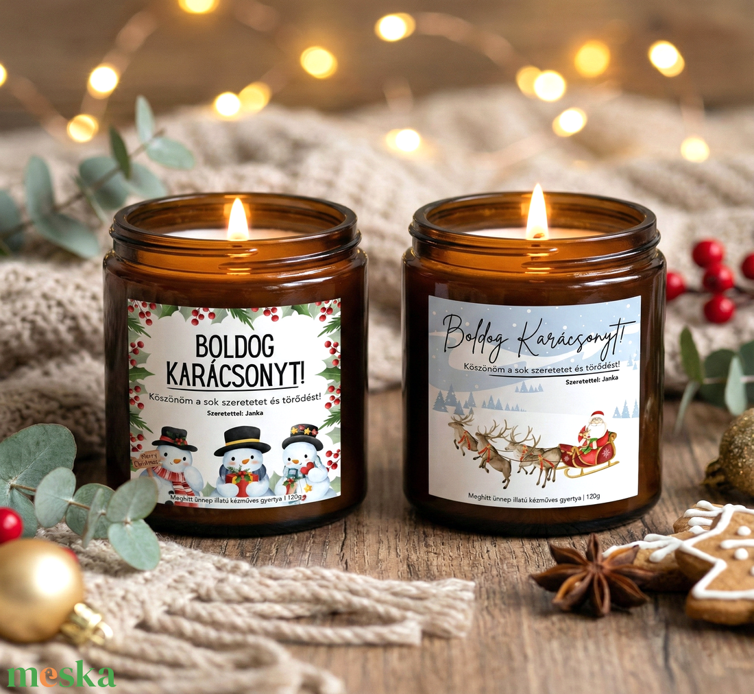 Egyedi rendelés Szimi612782 számára - karácsony - karácsonyi lakásdekoráció - karácsonyi illatgyertya, mécses - Meska.hu