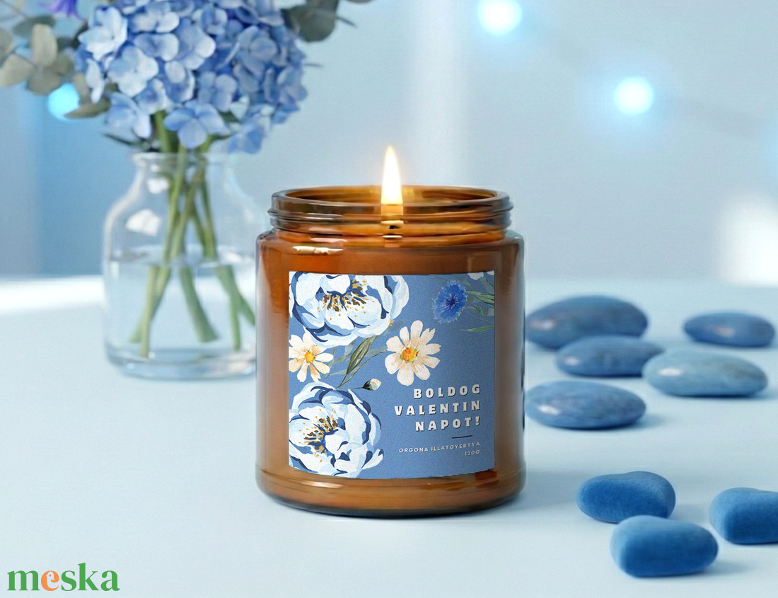 Valentin napi Illatgyertya 120g, Szójaviasz gyertya valentin napra, Valentin napi ajándék, barátnőnek, páromnak - otthon & életmód - gyertya, illat, aroma - gyertya - Meska.hu