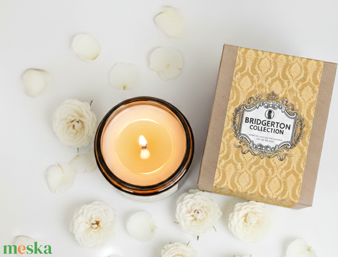 Bridgerton- Diamond of the Season Illatgyertya-200g, Ajándék barátnőnek, kollégának, Bridgerton gyertya - otthon & életmód - gyertya, illat, aroma - gyertya - Meska.hu