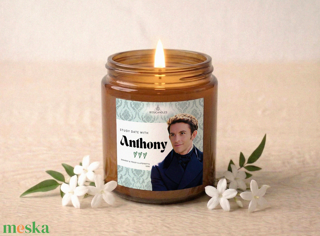 Anthony Bridgerton illatgyertya, Bridgerton illatgyertya, szójaviasz gyertya - otthon & életmód - gyertya, illat, aroma - gyertya - Meska.hu