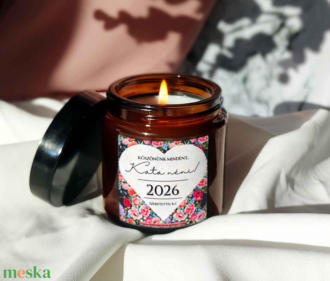 Egyedi Ballagási Ajándék Gyertya Óvónőknek 120g, Köszönőajándék tanároknak, dadusoknak - otthon & életmód - gyertya, illat, aroma - gyertya - Meska.hu