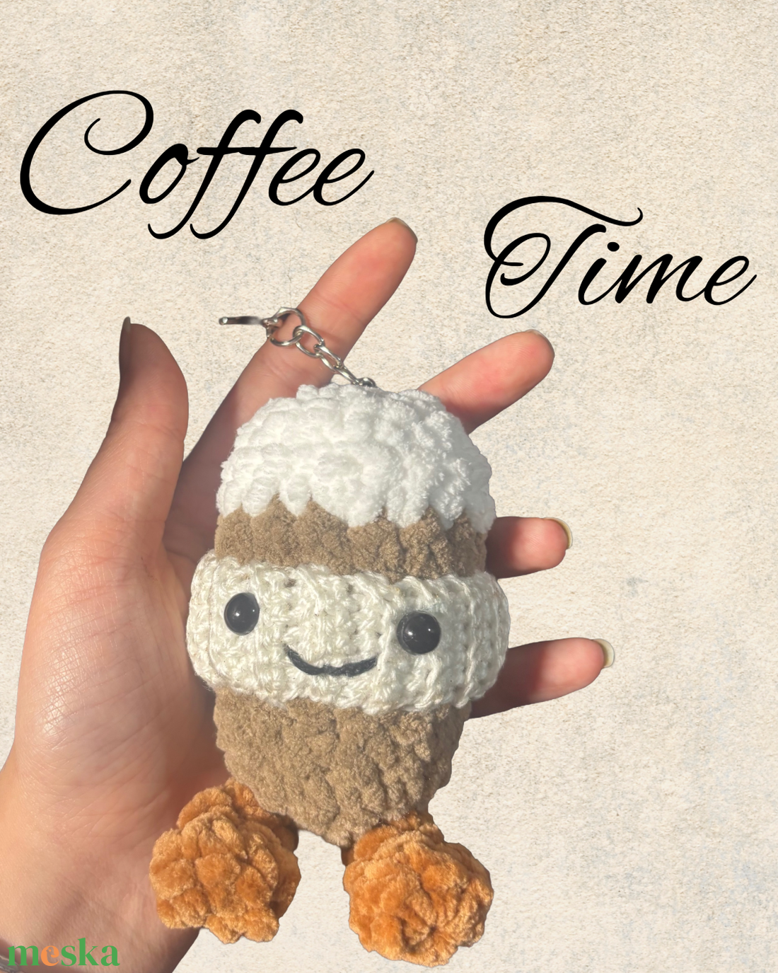 Latte kulcstartó - játék & sport - plüssállat & játékfigura - más figura - Meska.hu
