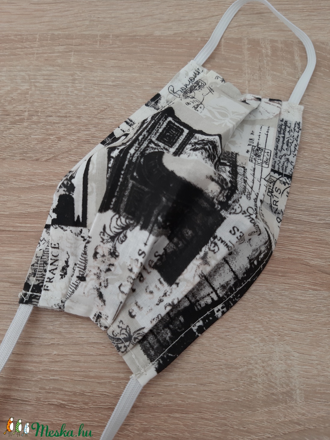 Női textil arcmaszk - vintage mintával - női - női - Meska.hu