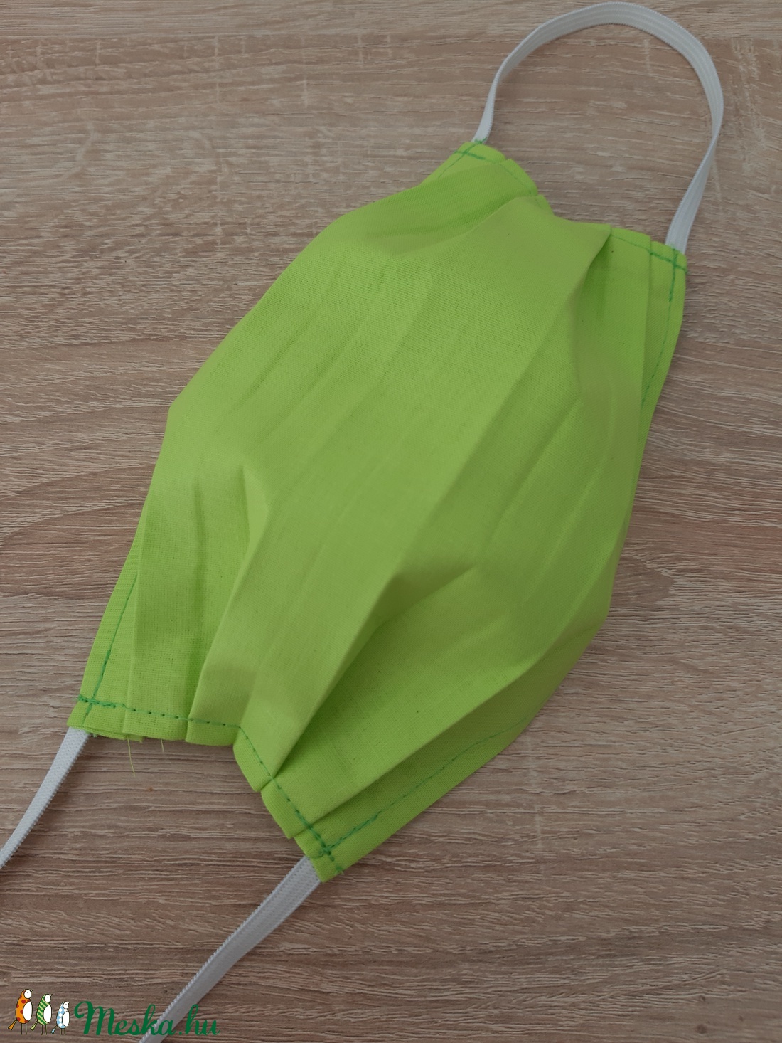 Drótos textil arcmaszk hölgyeknek - élénkzöld - maszk, arcmaszk - női - Meska.hu Drótos textil arcmaszk hölgyeknek - élénkzöld - maszk, arcmaszk - női - Meska.hu