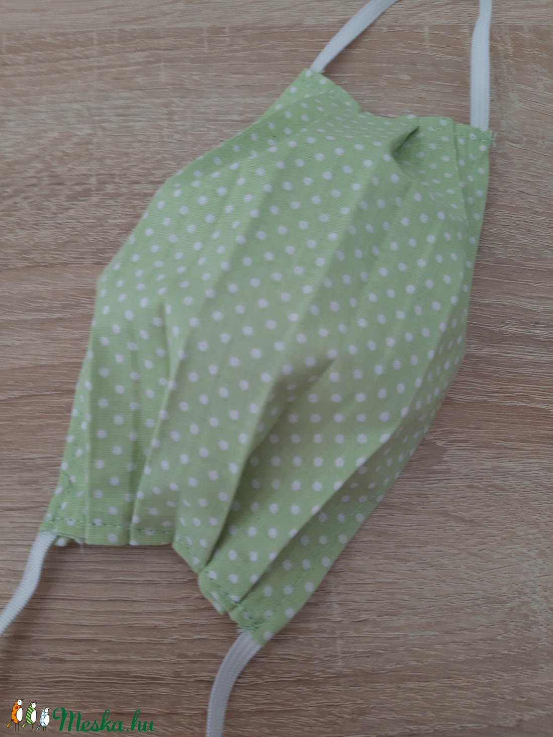 Női textil arcmaszk - pasztellzöld, pöttyös - maszk, arcmaszk - női - Meska.hu Női textil arcmaszk - pasztellzöld, pöttyös - maszk, arcmaszk - női - Meska.hu