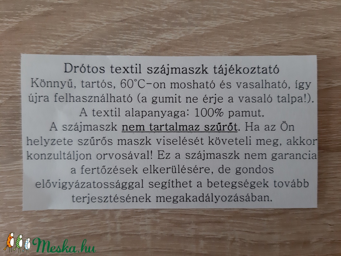Prémium, drótos textil arcmaszk hölgyeknek - kék, romantikus virágokkal - női - női - Meska.hu