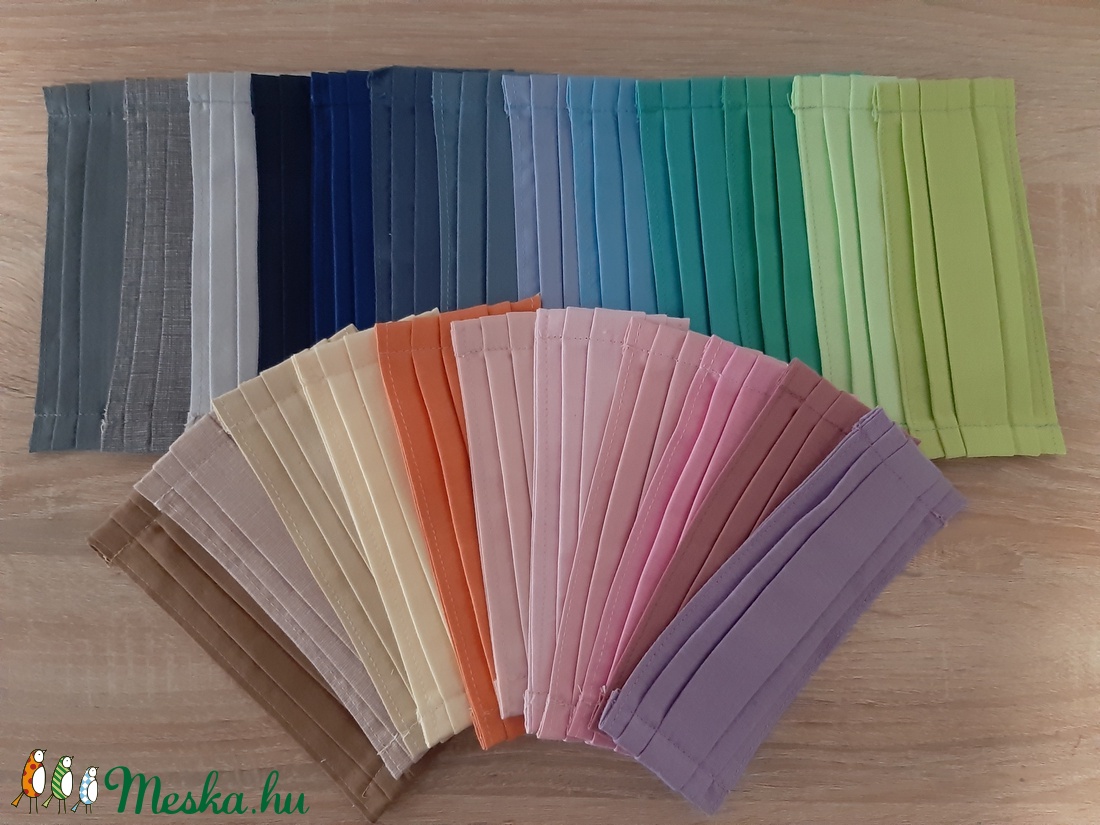 Gyermek textil maszk - kék, állatkás - gyerek - gyerek - Meska.hu