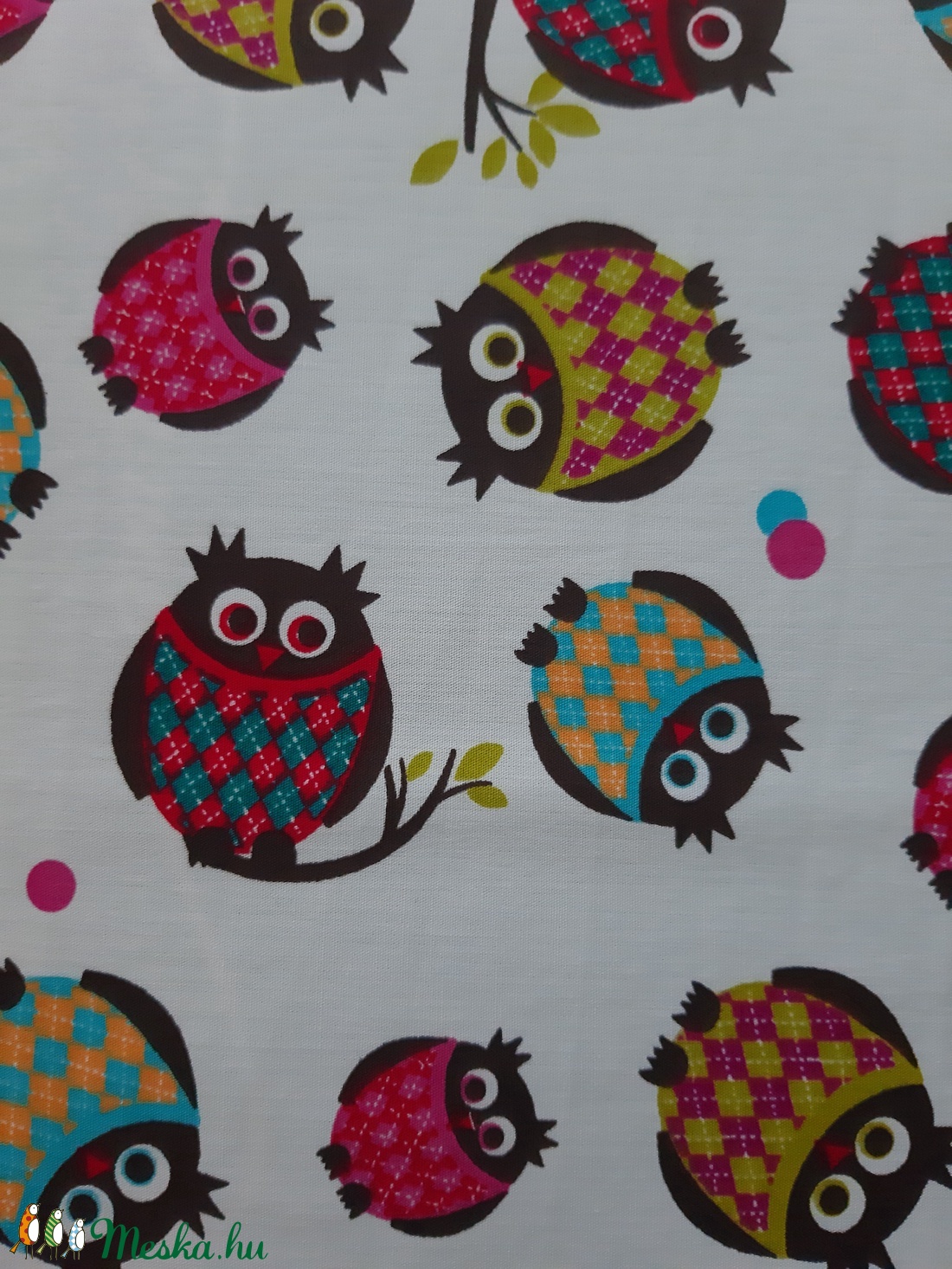 Gyermek textil maszk - fehér, duci baglyokkal - maszk, arcmaszk - gyerek - Meska.hu Gyermek textil maszk - fehér, duci baglyokkal - maszk, arcmaszk - gyerek - Meska.hu