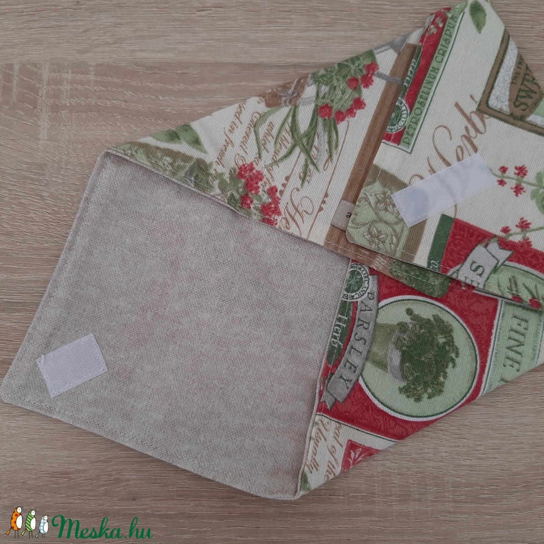 Újraszalvéta tépőzárral, fűszernövényes - otthon & életmód - konyhafelszerelés, tálalás - konyhai textil - szalvéta - Meska.hu Újraszalvéta tépőzárral, fűszernövényes - otthon & életmód - konyhafelszerelés, tálalás - konyhai textil - szalvéta - Meska.hu