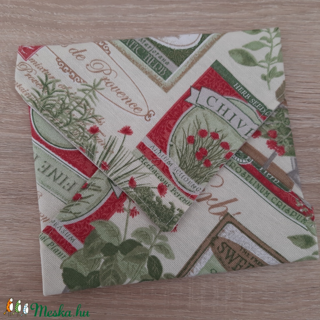 Újraszalvéta tépőzárral, fűszernövényes - otthon & életmód - konyhafelszerelés, tálalás - konyhai textil - szalvéta - Meska.hu Újraszalvéta tépőzárral, fűszernövényes - otthon & életmód - konyhafelszerelés, tálalás - konyhai textil - szalvéta - Meska.hu