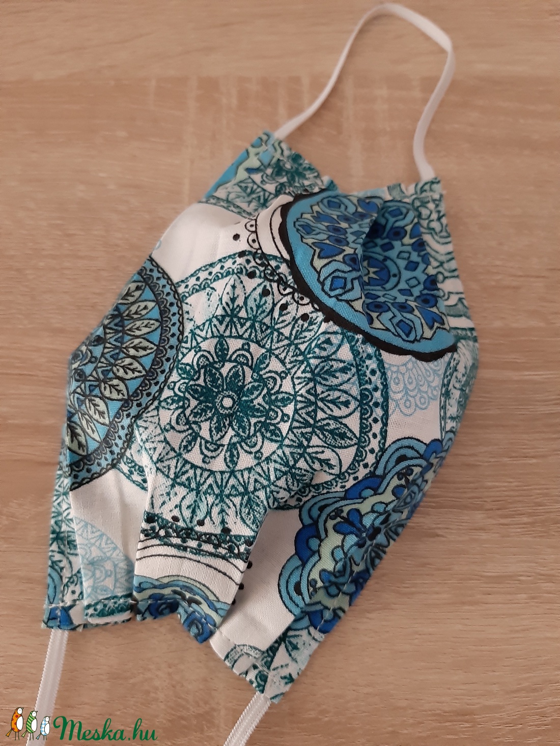 Drótos textil arcmaszk hölgyeknek - mandalás, kék árnyalatokban - maszk, arcmaszk - női - Meska.hu Drótos textil arcmaszk hölgyeknek - mandalás, kék árnyalatokban - maszk, arcmaszk - női - Meska.hu