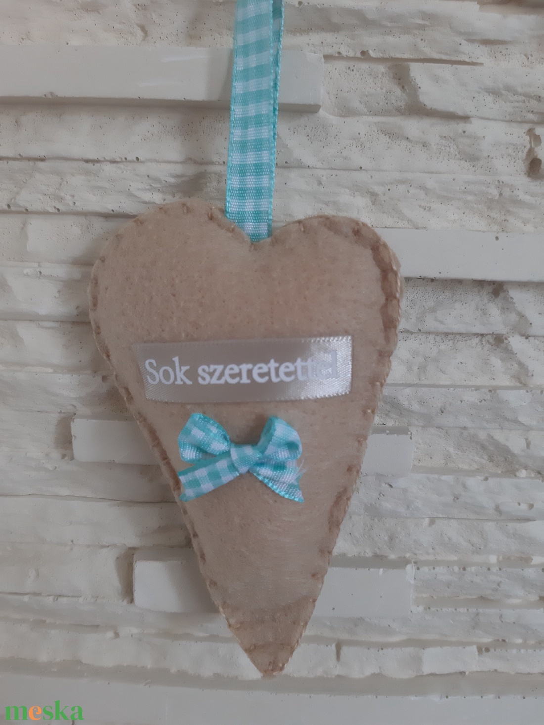 Filc szívecske kulcstartó barna és kék színárnyalatokban, felirattal - táska & tok - kulcstartó & táskadísz - kulcstartó - Meska.hu Filc szívecske kulcstartó barna és kék színárnyalatokban, felirattal - táska & tok - kulcstartó & táskadísz - kulcstartó - Meska.hu
