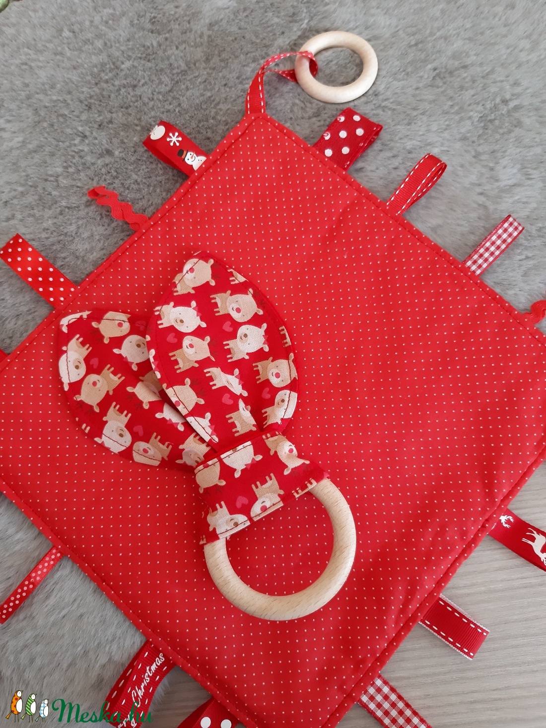 Karácsonyi baba szett - fenyőfa és réni - játék & sport - 3 éves kor alattiaknak - alvóka & rongyi - Meska.hu