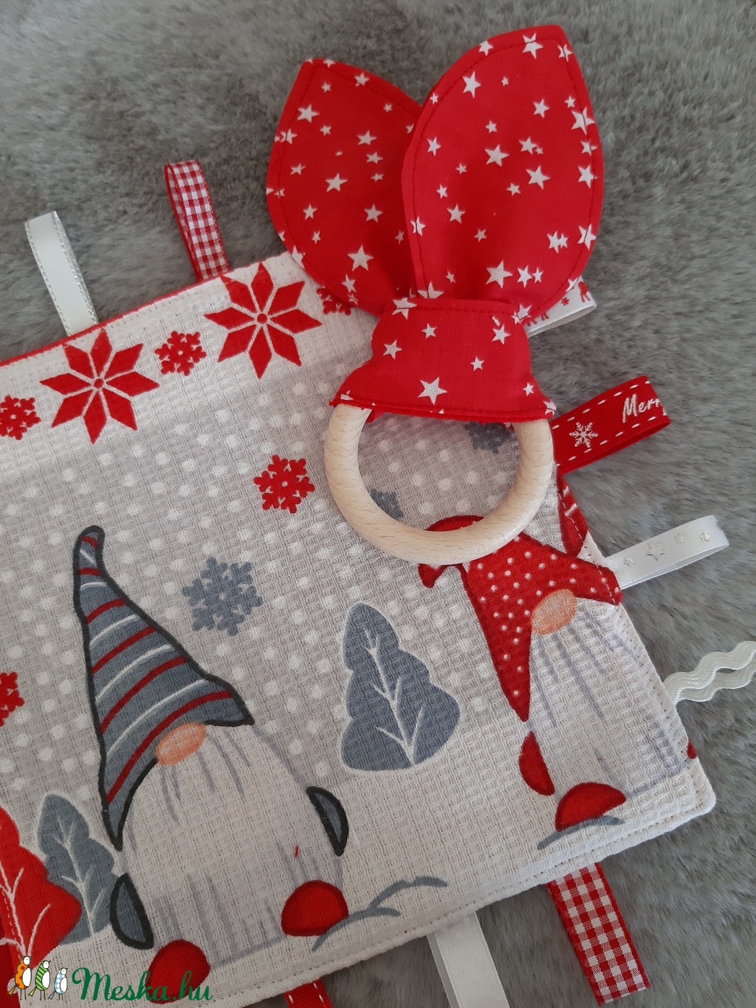 Karácsonyi baba szett - manók és pingvin - játék & sport - 3 éves kor alattiaknak - alvóka & rongyi - Meska.hu