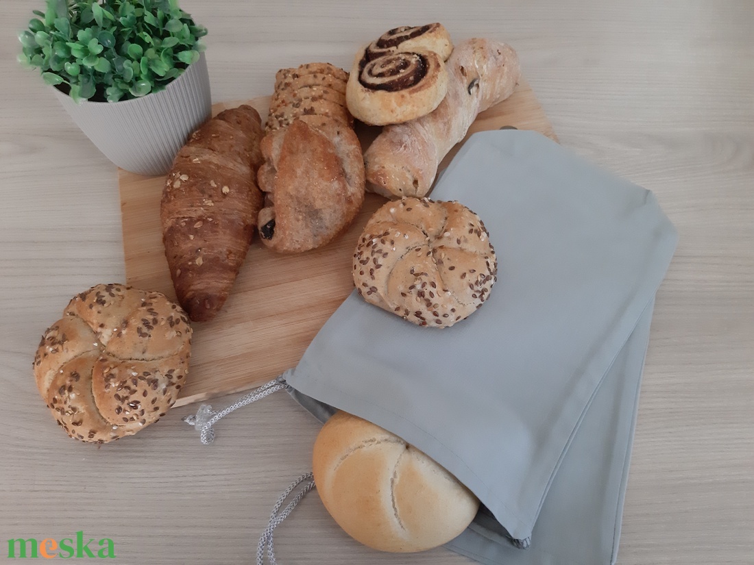 Bármitartó zsákocska szett - halványszürke - táska & tok - bevásárlás & shopper táska - shopper, textiltáska, szatyor - Meska.hu