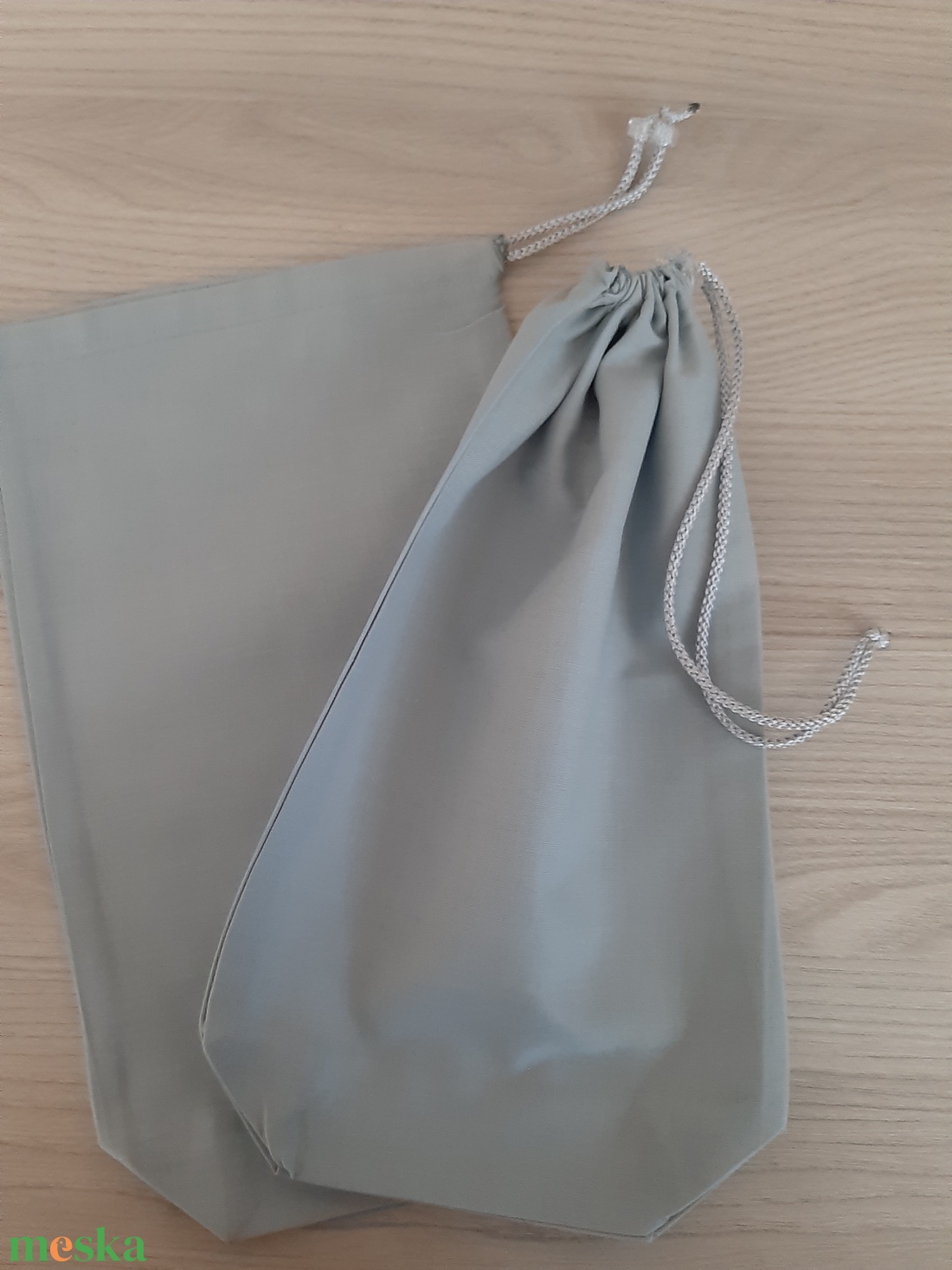 Bármitartó zsákocska szett - halványszürke - táska & tok - bevásárlás & shopper táska - shopper, textiltáska, szatyor - Meska.hu