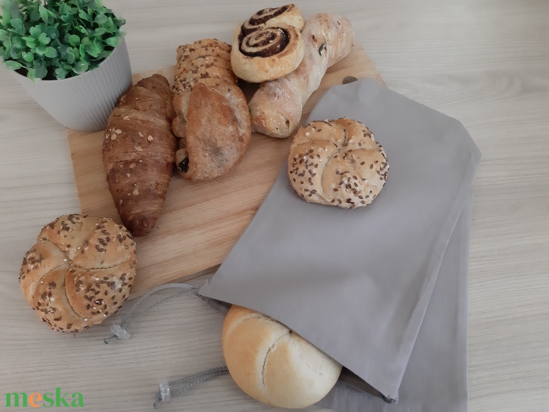 Bármitartó zsákocska szett - középszürke - táska & tok - bevásárlás & shopper táska - shopper, textiltáska, szatyor - Meska.hu