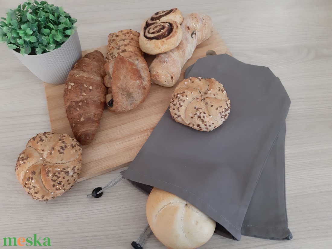 Bármitartó zsákocska szett - szürke - táska & tok - bevásárlás & shopper táska - shopper, textiltáska, szatyor - Meska.hu
