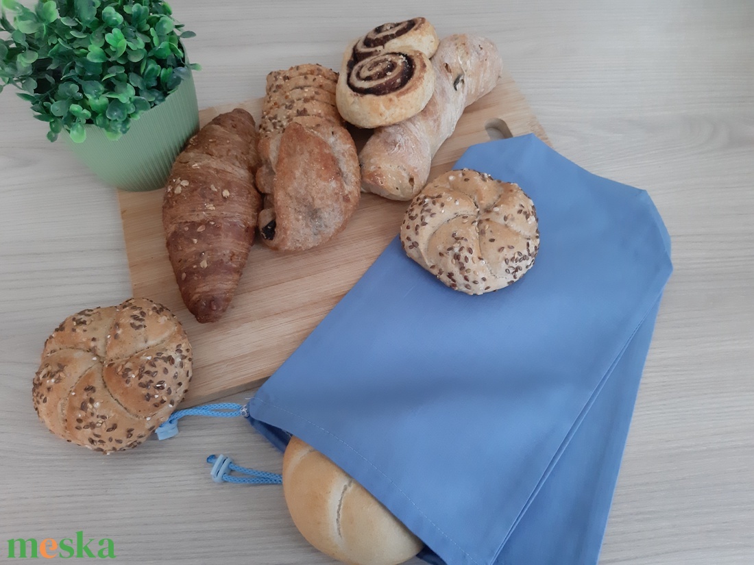 Bármitartó zsákocska szett - világos farmerkék - táska & tok - bevásárlás & shopper táska - shopper, textiltáska, szatyor - Meska.hu